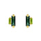 Amalfi Double Stack Green Mix Studs - 1